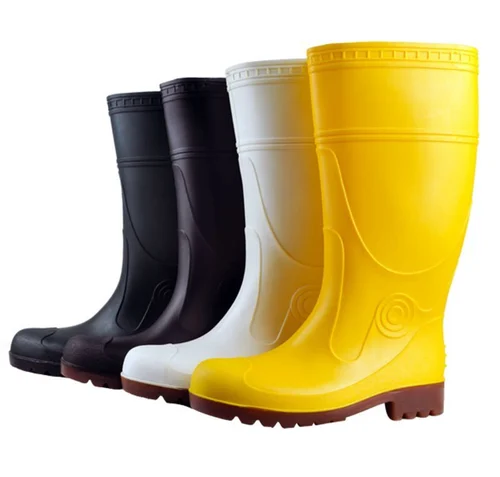 Key Features    The Safety rain boots with steel toe & plate to take care of your feet. Cotton fabric linning to keep you warm when in winter or extremely cold environment. Big advantages like safe for environment.     Have shock absorbing bottom      Fast to dry      Easy to care for      keep their shape during use